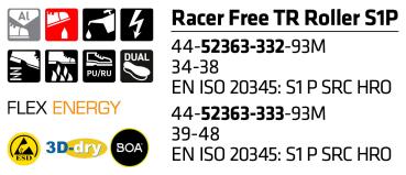 Preview: SIEVI RACER FREE TR ROLLER S1P Größe 34-38